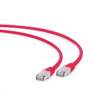 Gembird PP6A-LSZHCU-R-3M patchcord RJ45, kat. 6A, SFTP, LSZH, 3m, czerwony