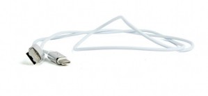 Gembird CC-USB2-AMUCMM-1M kabel USB-C magnetyczny, blister, srebrny, 1m
