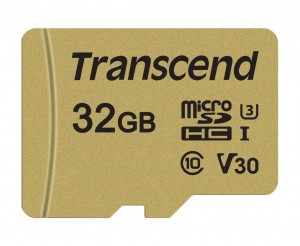 Transcend TS32GUSD500S karta pamięci Micro SDHC 32GB Class 10 ( 95MB/s ) + adapter