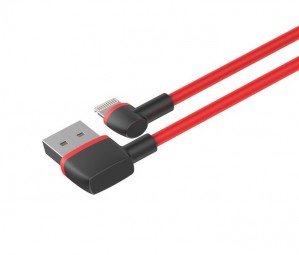 Unitek C4047RD kabel USB - Lightning kątowy 1.0m czerwony C4047RD