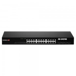 Edimax GS-5424G GS-5424G Long Range 24-Port Gigabit Web Smart Switch with 4 SFP Slots