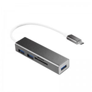 LogiLink UA0305 - Hub USB-C 3.0, 3-portowy, z czytnikiem kart