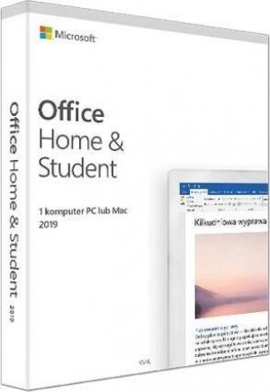 Microsoft Licencja Office Home&Student 2019Eng EZ Medialess