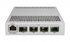 MikroTik Przełącznik 1xGbE 4xSFP+ CRS305-1G-4S+IN