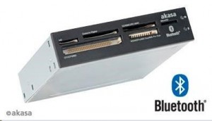 Akasa AK-ICR-11 czytnik kart pamięci 3,5'' z Bluetooth - czarny