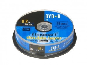 Intenso DVD+R 8.5GB, DL, 8x (10) | DVD+R 8.5GB, DL, 8x, 8.5 GB, | DVD+R, 120 mm, 10 pc(s), 240 min, cakebox