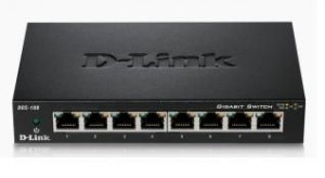 D-Link DLINK DGS-108/E 8-port 10/100/1000 Gigabit Metal Housing Desktop Switch