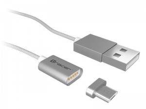 Tracer Kabel magnetyczny USB 2.0 AM - micro 1,0m srebrny