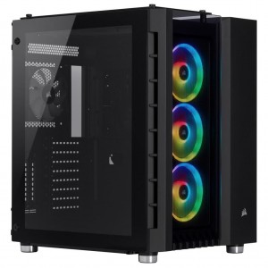 Corsair obudowa komputerowa Crystal Series 680X RGB Low Noise ATX TG czarna