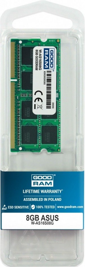 GoodRam Pamięć dedykowana Asus DDR3 SODIMM 8GB 1600MHz CL11