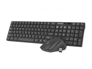 NATEC Zestaw 2 w 1 klawiatura + mysz Stingray US optyczna bezprzewodowa