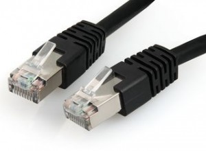 Gembird Patch cord ekranowany FTP kat.6 osłonka zalewana 1M czarny