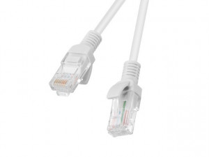 LANBERG PATCHCORD KAT.5E 0.25M SZARY FLUKE PASSED 10-PACK