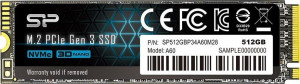 Silicon-Power Dysk SSD A60 512GB M.2 PCIe 2200/1600 MB/s NVMe