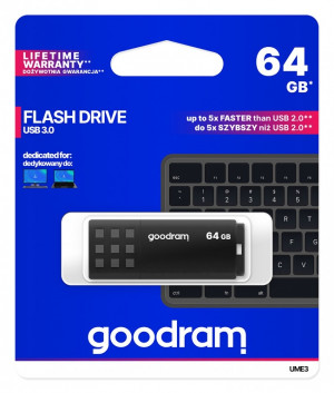 GoodRam Pendrive UME3 64GB USB 3.0 Czarny