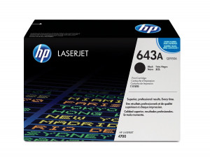HP 643A Colour LaserJet original toner cartridge black standard capacity 11.000 pages 1-pack