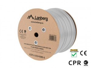 LANBERG Kabel SFTP kat.7 CU305m drut LCS7L-11CU-0305-S