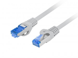 LANBERG Patchcord kat.6a S/FTP CCA 10m Szary