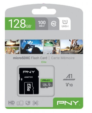 PNY Technologies Karta pamięci MicroSDXC 128GB P-SDU128V11100EL-GE