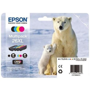 Epson C13T26364010 Zestaw T2636 XL CMYK Claria Multi Pack XP-600/700/800