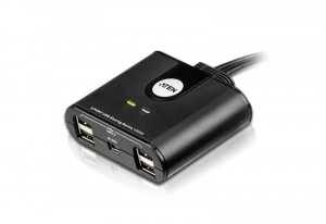 Aten Przełącznik udostępniania urządzeń peryferyjnych 2xUSB2.0 US224