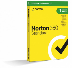 Symantec 360 Standard 10GB PL 1Użytkownik, 1Urządzenie, 12Miesięcy 21408666