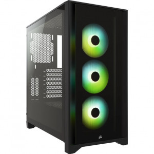 Corsair Obudowa iCUE 4000X RGB TG Mid Tower Czarna