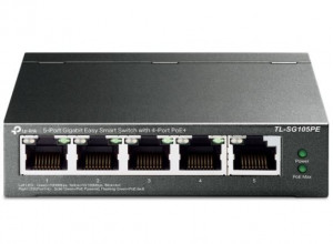 TP-Link Przełącznik SG105PE Switch Smart 5xGb (4xPoE+)