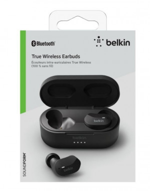 Belkin Bezprzewodowe słuchawki douszne Soundform czarne