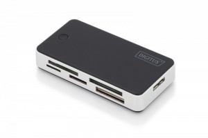 Assmann Czytnik kart 5-portowy USB 3.0 SuperSpeed, All-in-one, Czarno-srebrny
