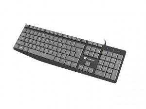 NATEC Klawiatura Nautilus US Slim 1.8m czarno-szara