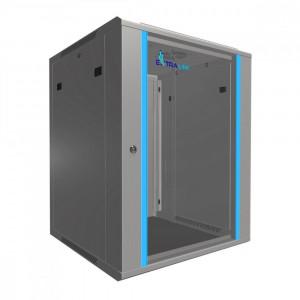 Extralink Szafa rack 15U 600x600mm szara wisząca