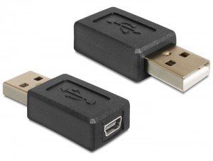 DeLOCK Adapter USB AM->Mini USB BF 2.0