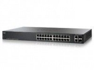 Cisco Systems Switch zarządzalny Cisco SF200-24P 24x100 2xSFP Combo Rack PoE (SLM224PT)