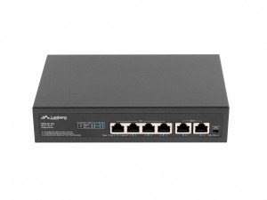 LANBERG Switch 4X100MB POE+/2x 100MB RSFE-4P-2FE-60
