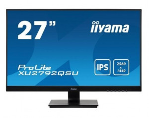 iiyama Monitor 27 cali XU2792QSU-B1 IPS,WQHD,DVI,HDMI,DP,USB3.0.FREESYNC