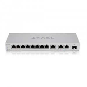 ZyXEL Przełącznik zarządzalny XGS1250-12, 12-Port Gigabit webmanaged Switch with 8 port 1G + 3-Port MultiGig 1/2.5/5/10G + 1-Port SFP+ XGS1250-12-ZZ01