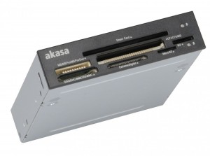 Akasa čtečka karet AK-ICR-09 do 3.5, 7-slotová, podpora ID a SMART karet