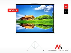 Maclean Ekran projekcyjny MC-595 na stojaku 100 4:3 200x150