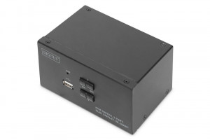 Assmann Przełącznik KVM 2 portowy HDMI, Dual Display, 4K 30Hz