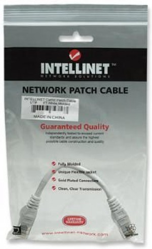 Intellinet Network Solutions INTELLINET 318082 Intellinet Patch Cord RJ45. kat. 5e UTP. 50 cm. biały. 100 miedź