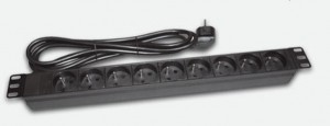 A-LAN Listwa zasilająca Power Strip 19''-9xCEE 7/5-plug 7/7 LED