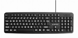 Gembird Klawiatura standardowa USB dla seniora
