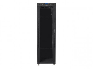 LANBERG Szafa instalacyjna rack stojąca 19 42u 600x600 czarna, drzwi szklane lcd (Flat pack)