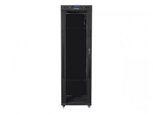 LANBERG Szafa instalacyjna rack stojąca 19 42U 600x800 czarna, drzwi szklane lcd (Flat pack)