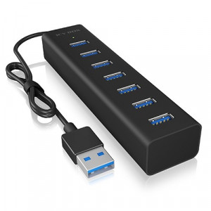 RaidSonic Technology IB-HUB1700-U3 7-Port USB HUB+zasilacz