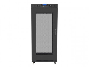 LANBERG Szafa instalacyjna rack stojąca 19 27U 600x800 czarna, drzwi perforowane LCD (Flat Pack)