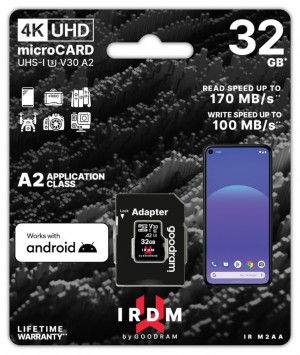 GoodRam Memory Card IRDM 32GB UHS I U3 A2 + Adapter