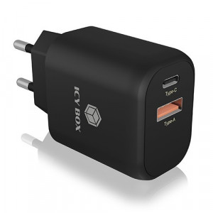 RaidSonic Technology Ładowarka IB-PS102-PD 20 Watt Type-C + Type-A