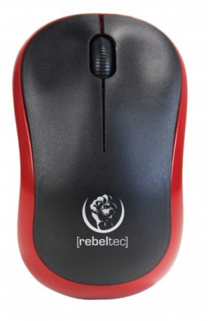 rebeltec Mysz bezprzewodowa METEOR Czerwona